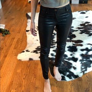 Black shimmer coated jogging. New